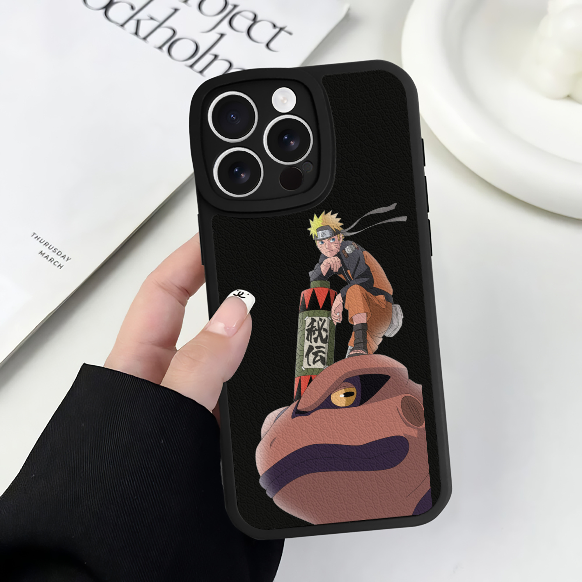 （画像用） NARUTO -ナルト- うずまき ナルト Uzumaki Naruto 【iPhone 16シリーズ対応】シリコンスマホケース（レザー調） 材質：シリコン